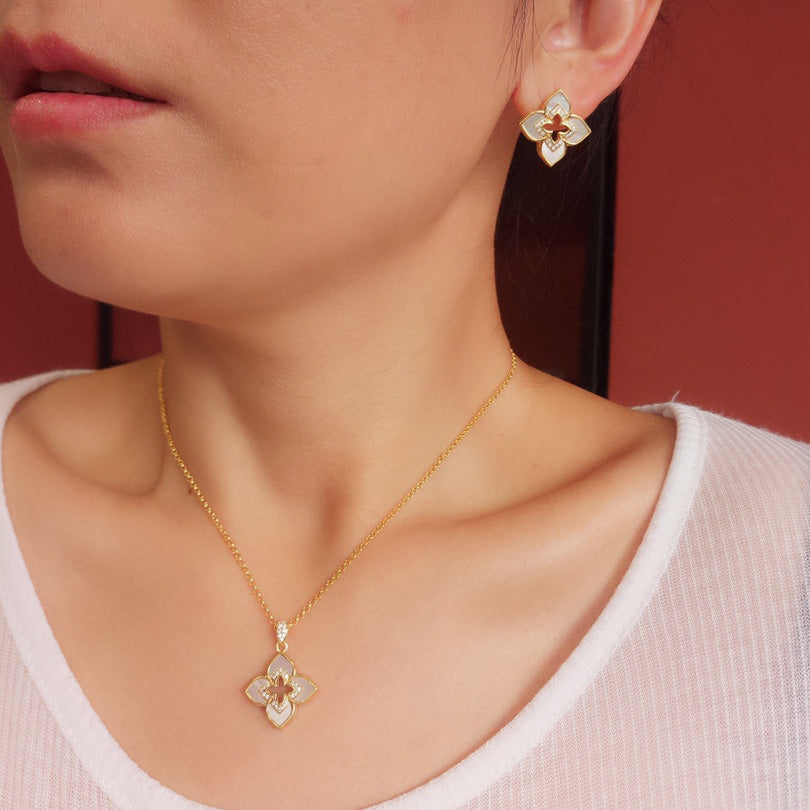 Lapis Clover Earrings 6201