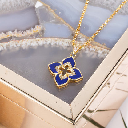 Blue Clover Starry Necklace 6204