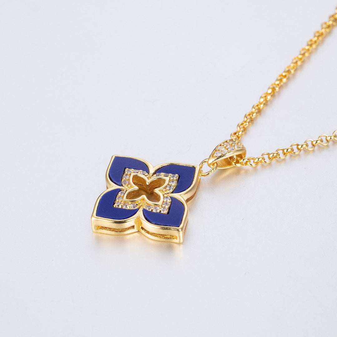 Blue Clover Starry Necklace 6204