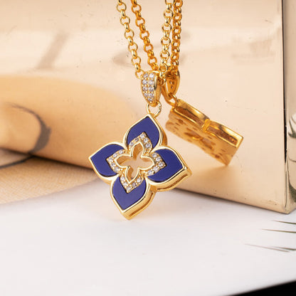 Blue Clover Starry Necklace 6204