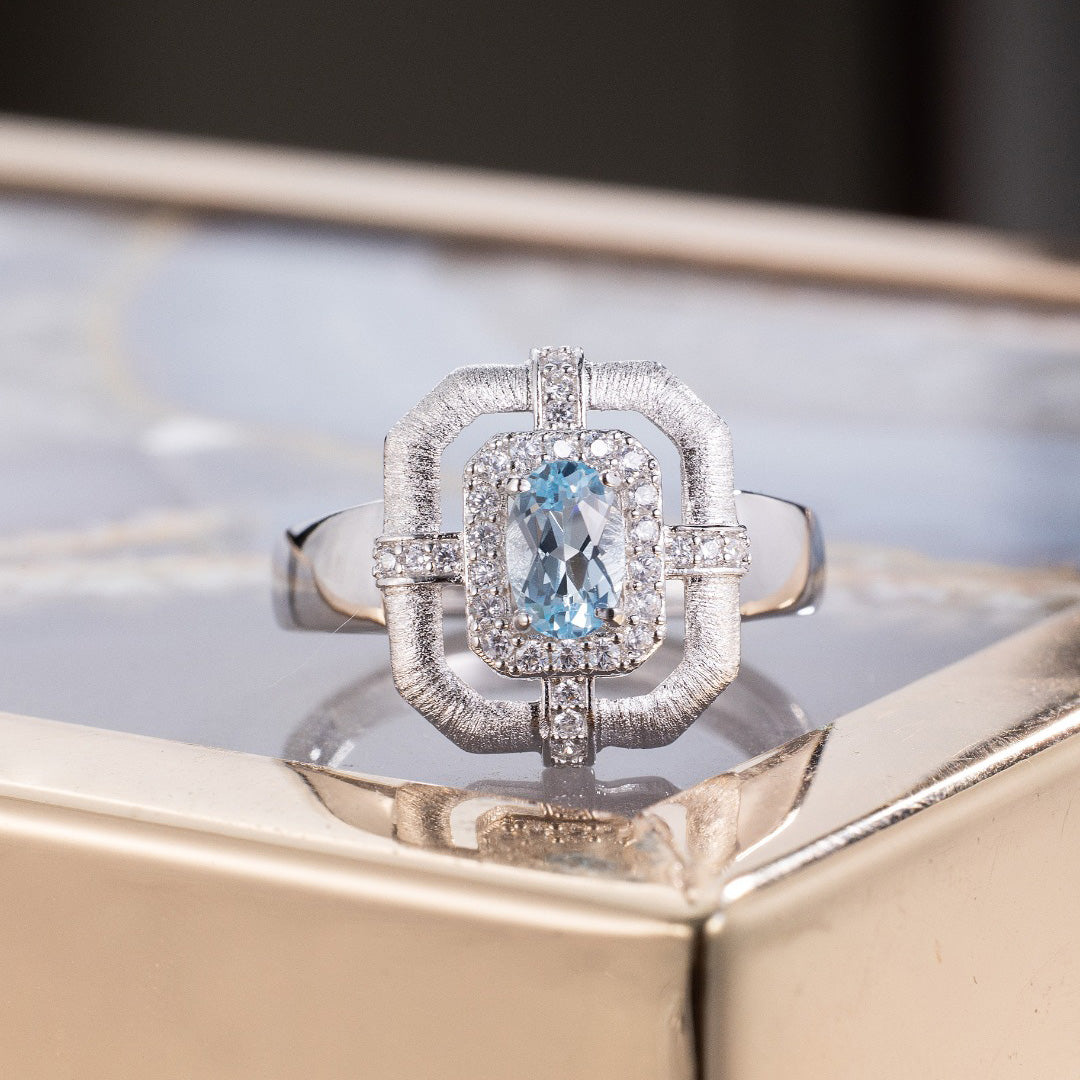 Natural Topaz Traditional Ring 6214