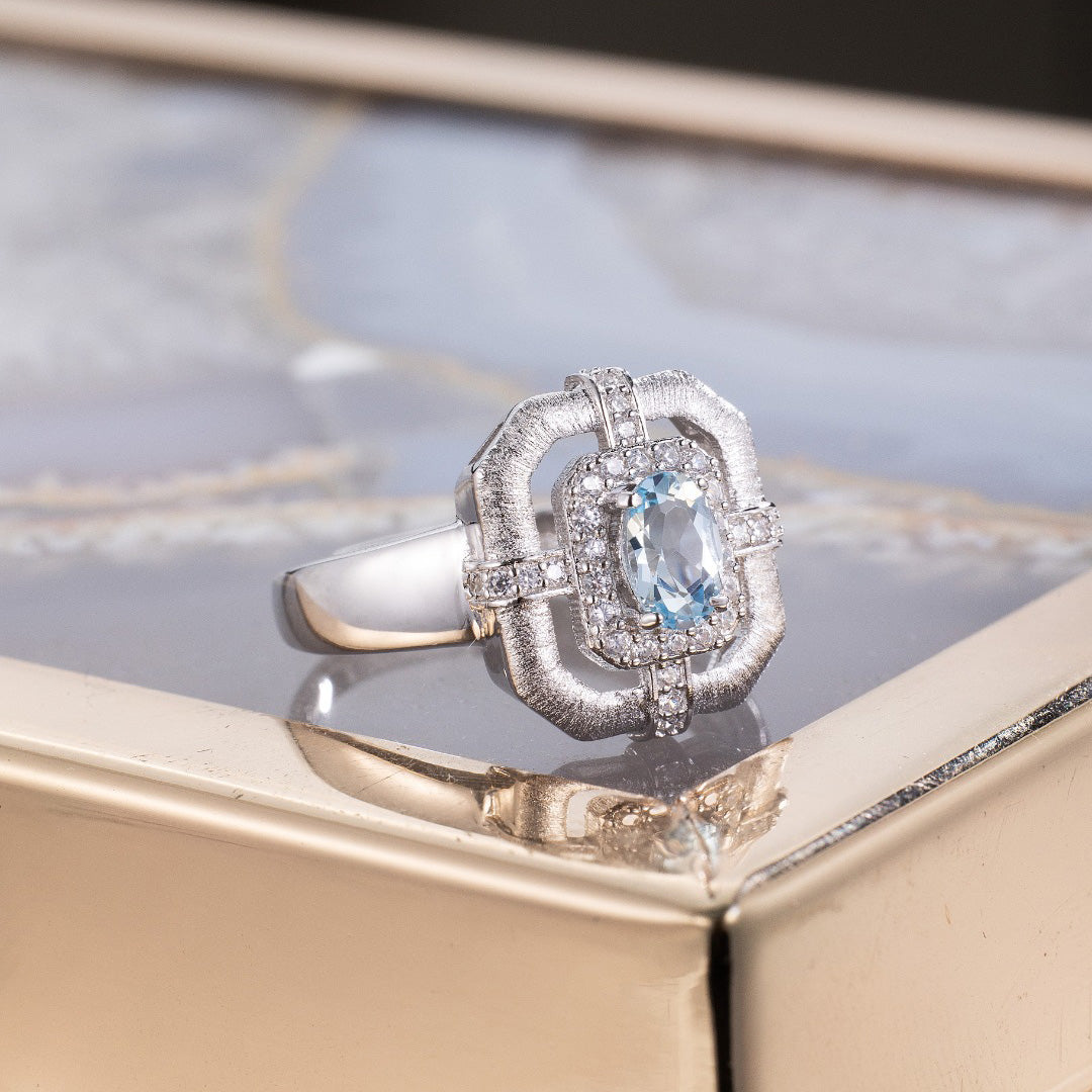 Natural Topaz Traditional Ring 6214