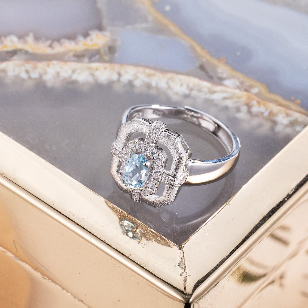 Natural Topaz Traditional Ring 6214