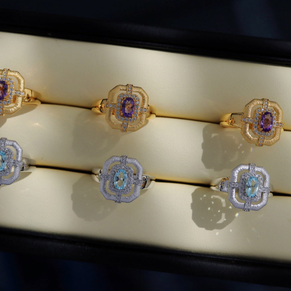 Natural Topaz Traditional Ring 6214