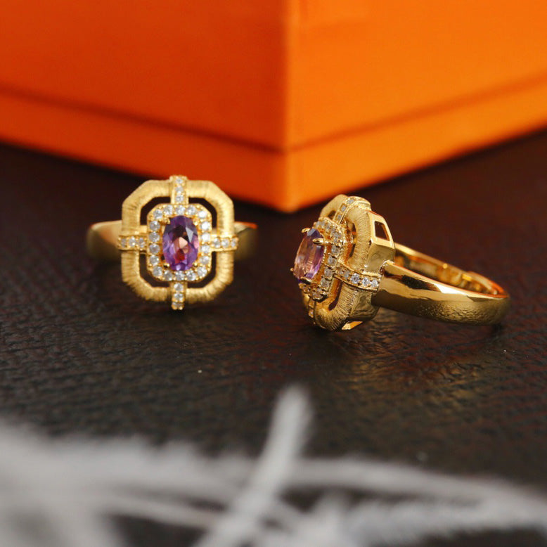 Natural Topaz Traditional Ring 6214