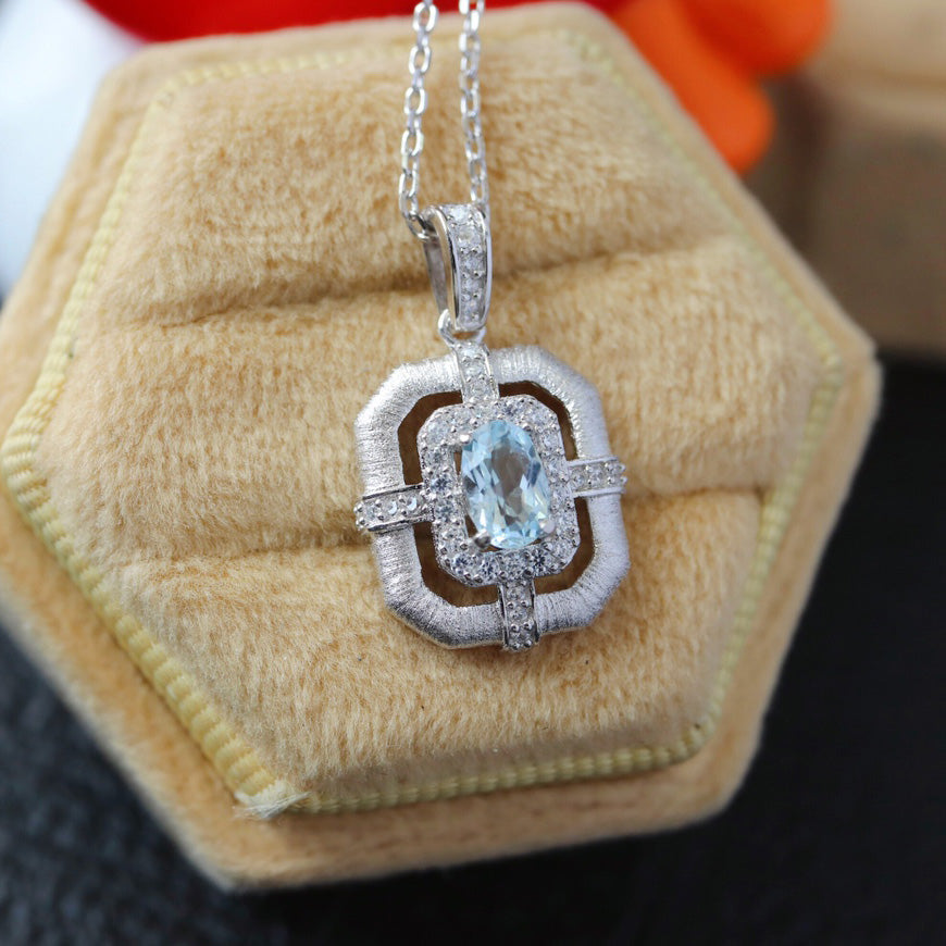 Topaz Accent Classic Necklace 6215