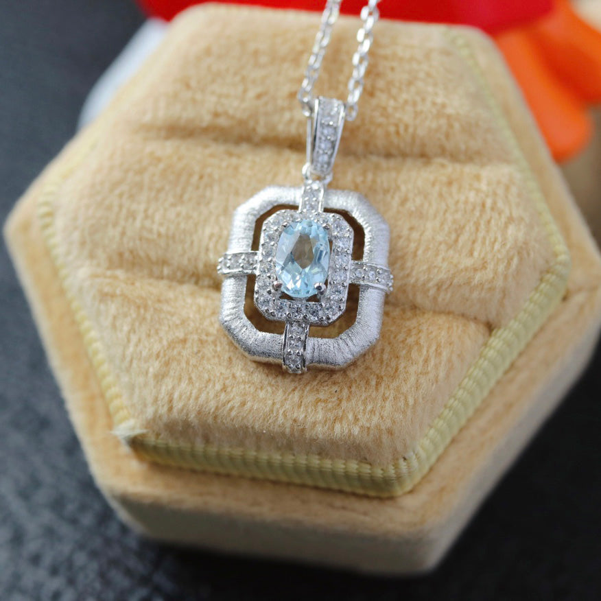 Topaz Accent Classic Necklace 6215