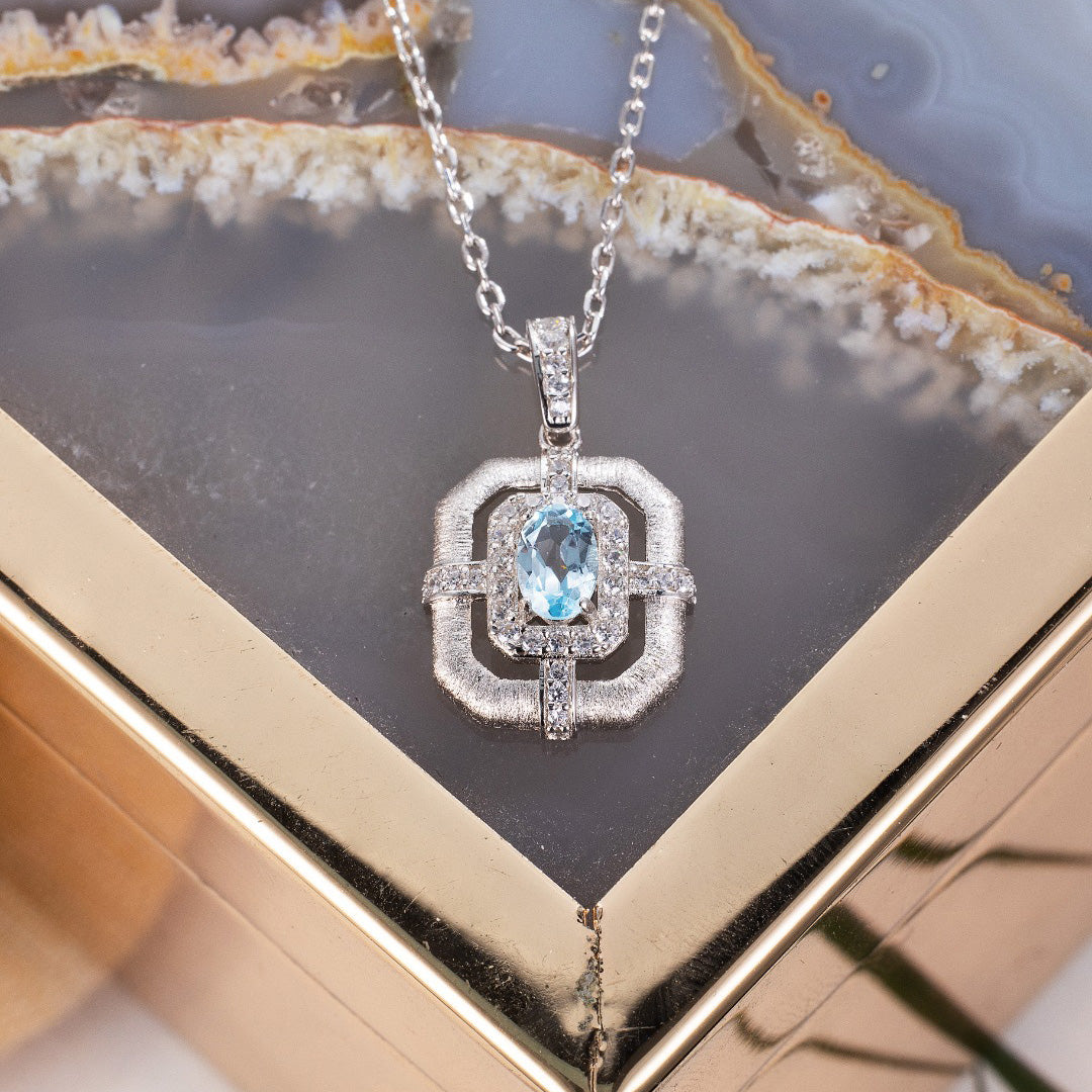 Topaz Accent Classic Necklace 6215