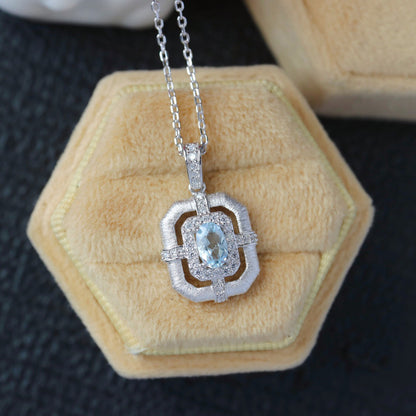 Topaz Accent Classic Necklace 6215