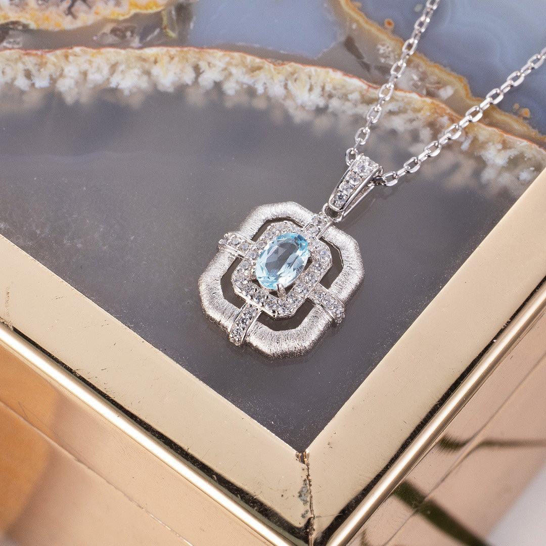 Topaz Accent Classic Necklace 6215