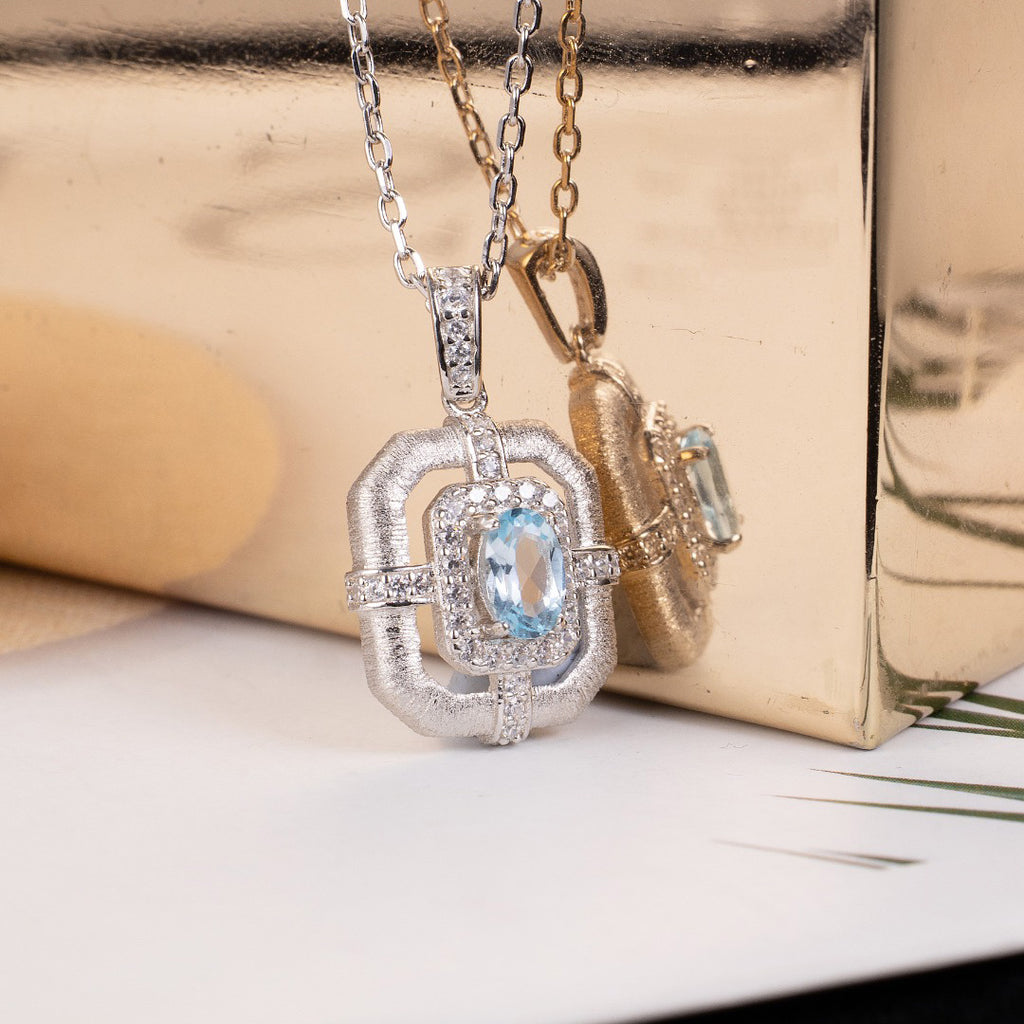 Topaz Accent Classic Necklace 6215