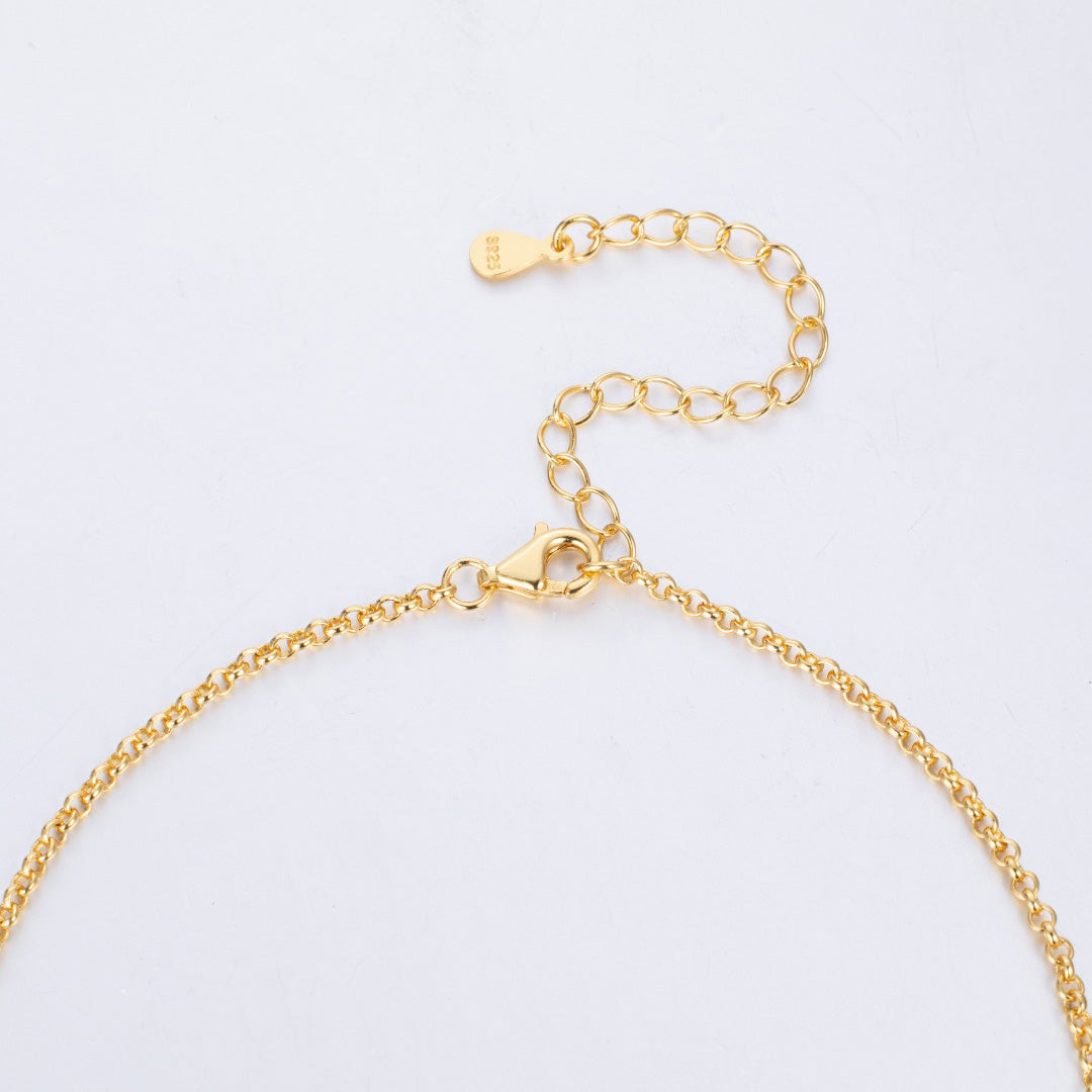 Mother of Pearl Clover Necklace 6227