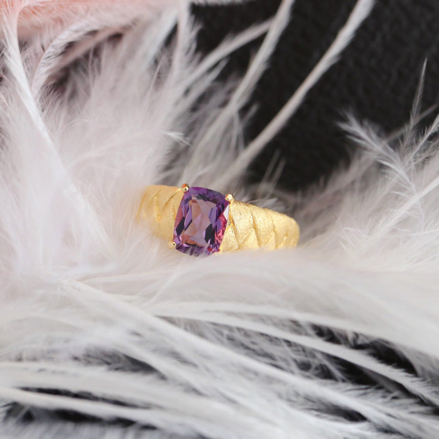 Natural Crystal Silky Ring 6233