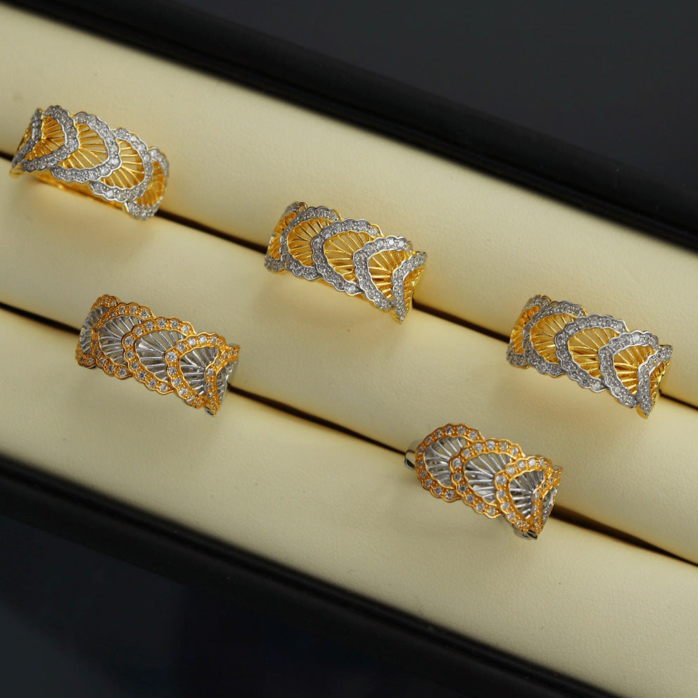 Honeycomb Feather Ring 6236