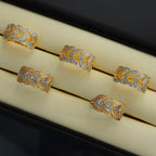 Honeycomb Feather Ring 6236