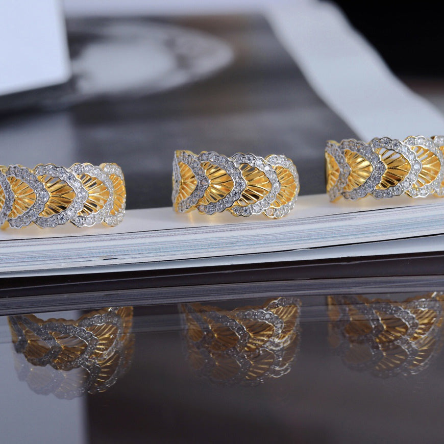 Honeycomb Feather Ring 6236