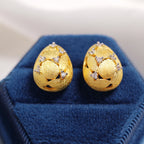 Brushed Egg Earrings 6238
