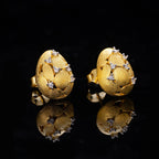 Brushed Egg Earrings 6238