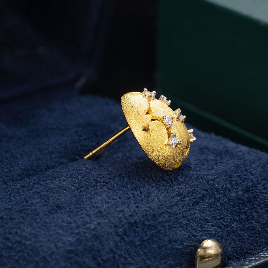 Brushed Egg Earrings 6238