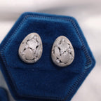 Brushed Egg Earrings 6238