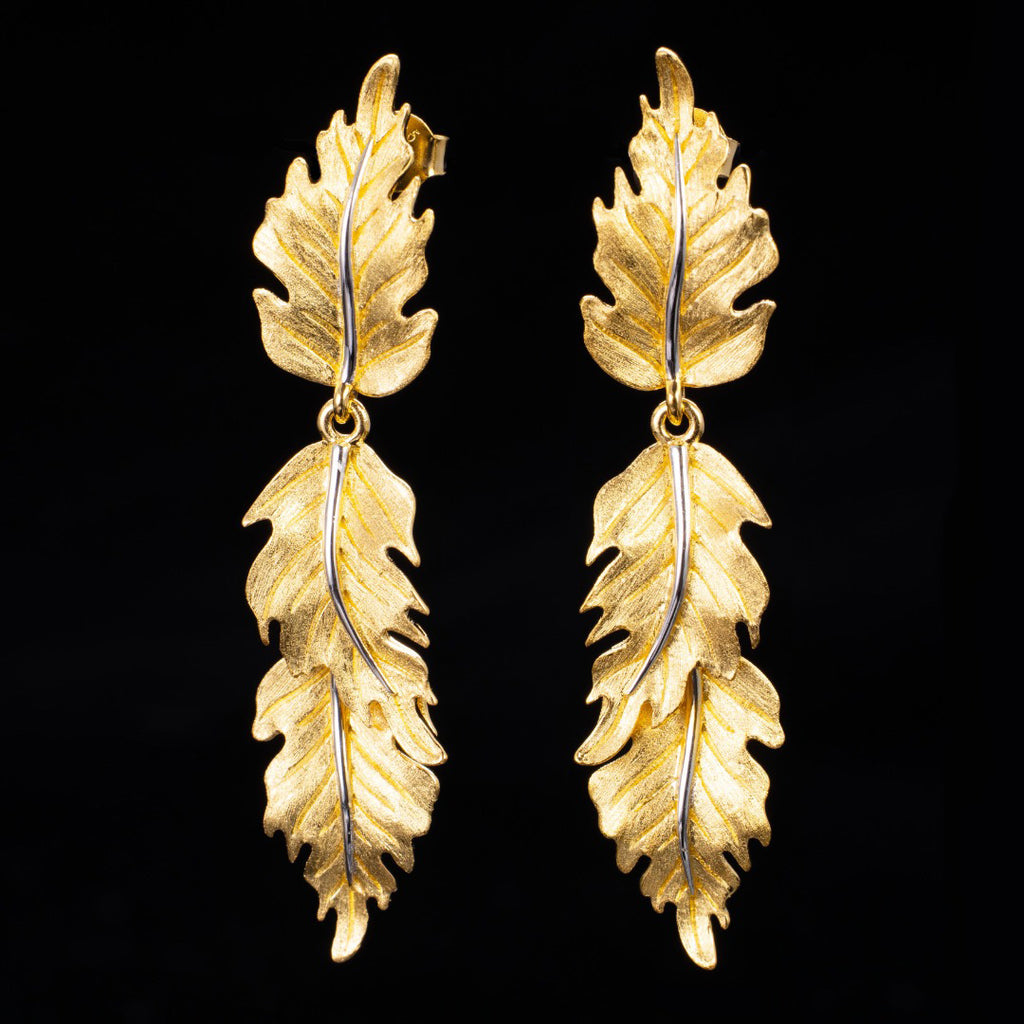 Silky Leaf Earrings