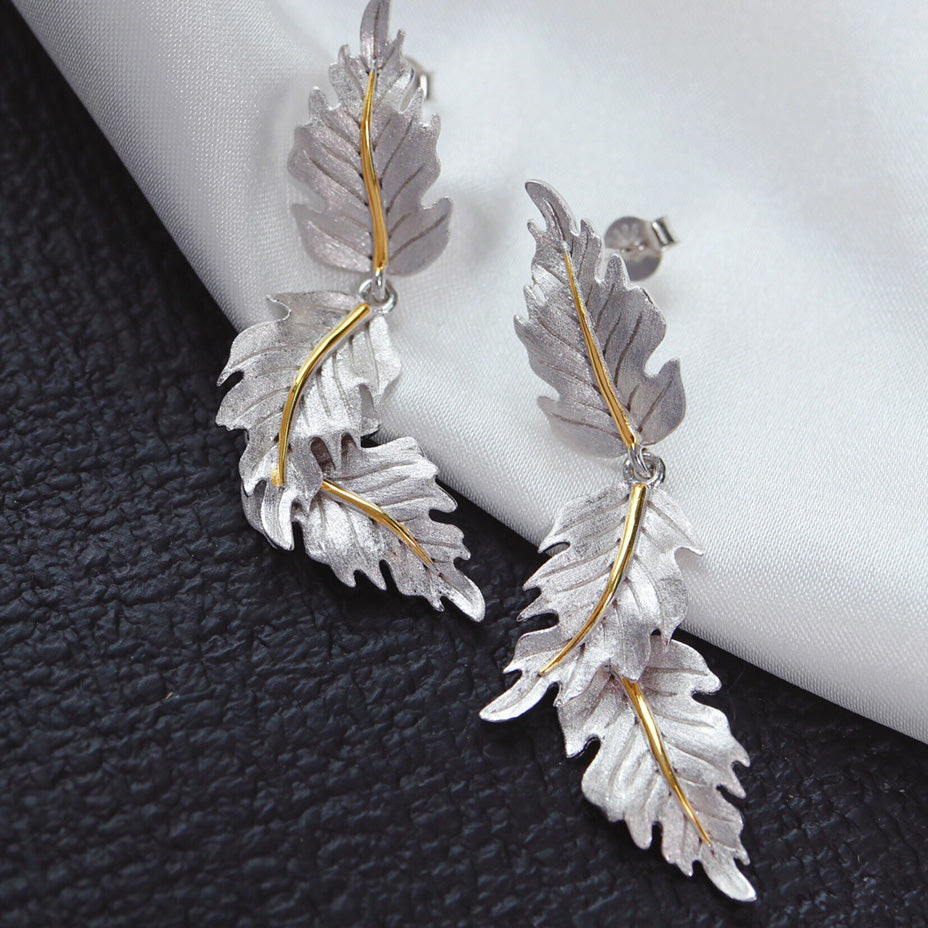 Silky Leaf Earrings