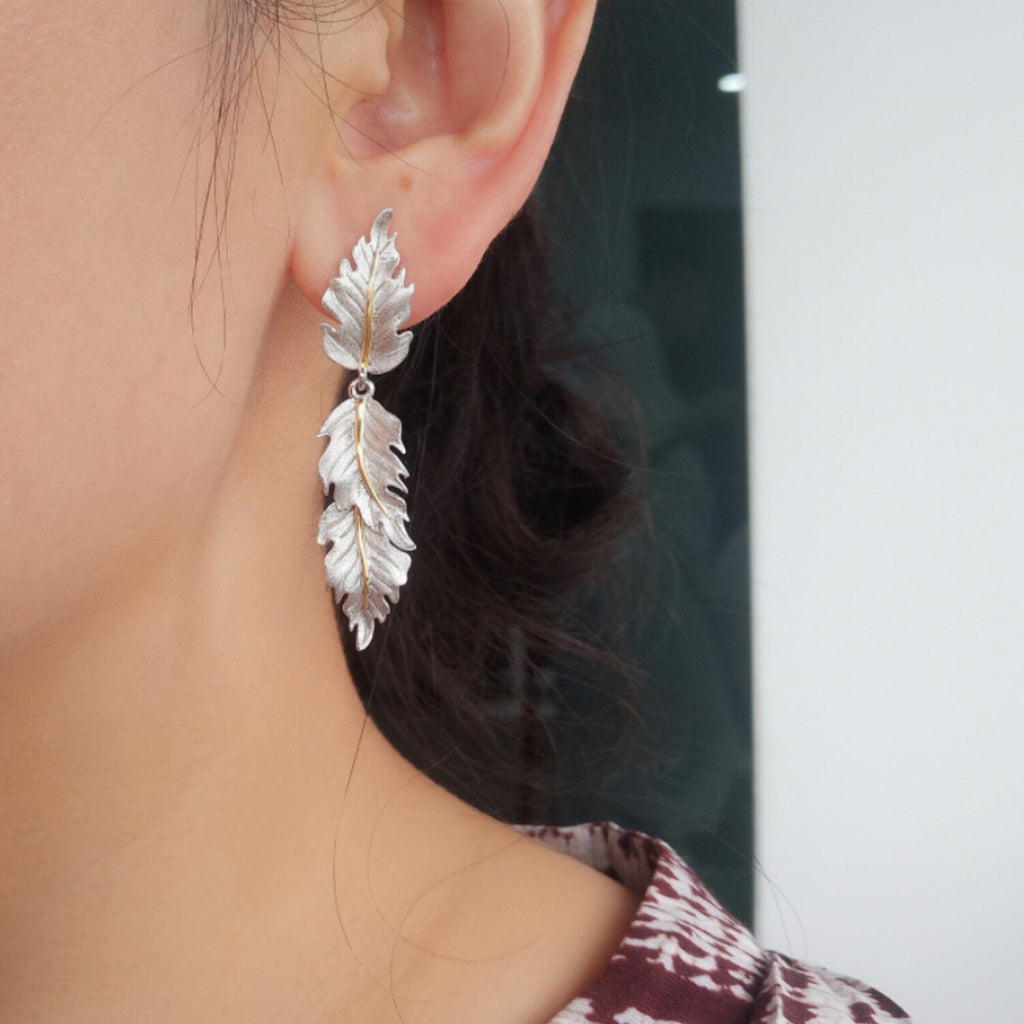 Silky Leaf Earrings