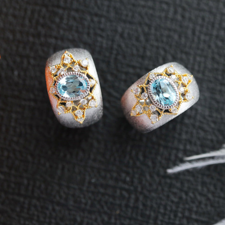 Natural Topaz Starry Ring 6273