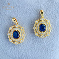 Halo Floral Sapphire Pendant 6285