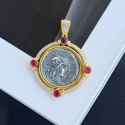 Flip Coin Halo Pendant 6388