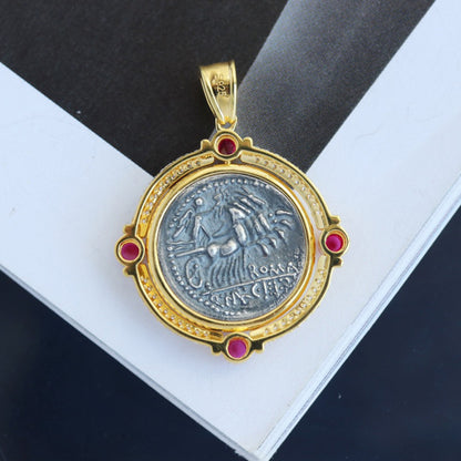 Pendentif Halo à pièce de monnaie rabattable 6388