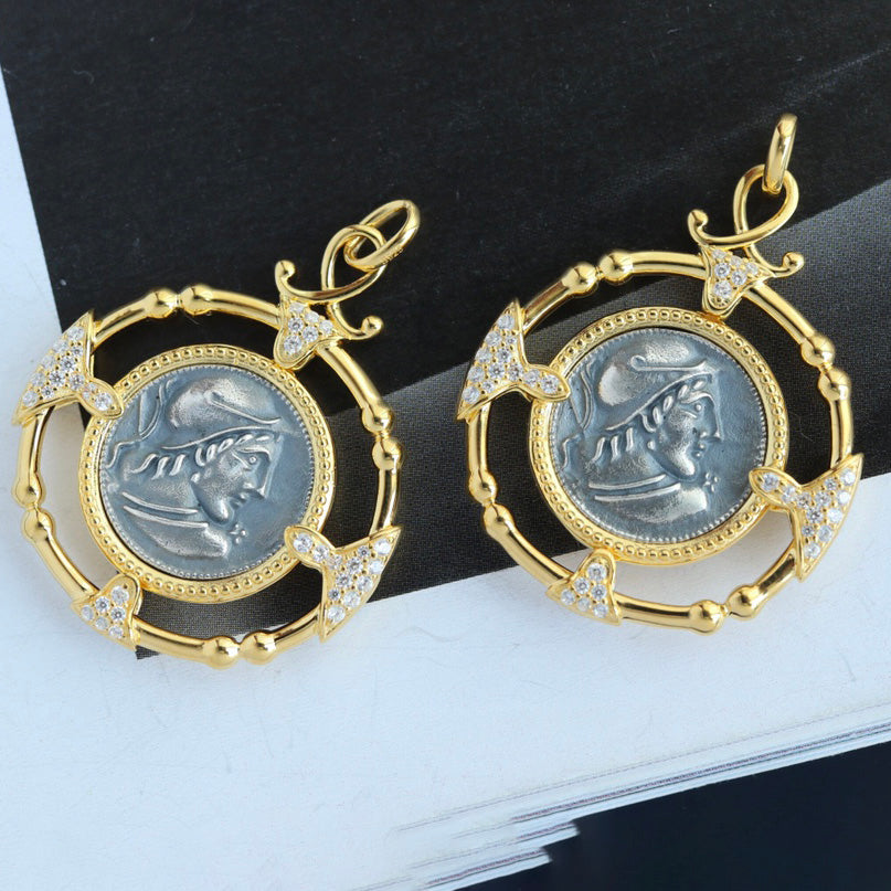 Greek Coin Pendant 6291