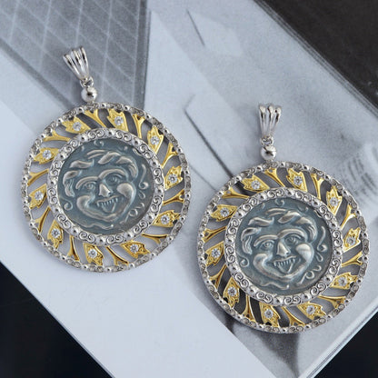 Apollo Coin Filigree Pendant 6295