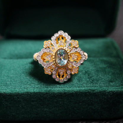 Intricate Clover Floral Ring 6303