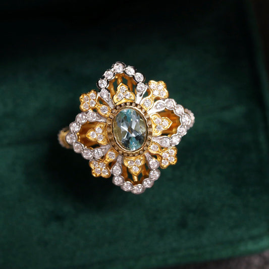 Intricate Clover Floral Ring 6303