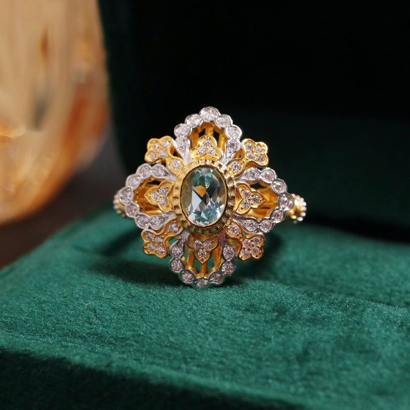 Intricate Clover Floral Ring 6303