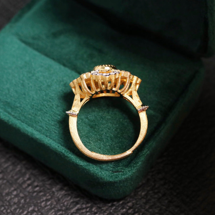 Intricate Clover Floral Ring 6303