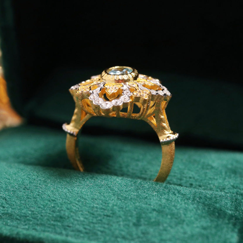 Intricate Clover Floral Ring 6303