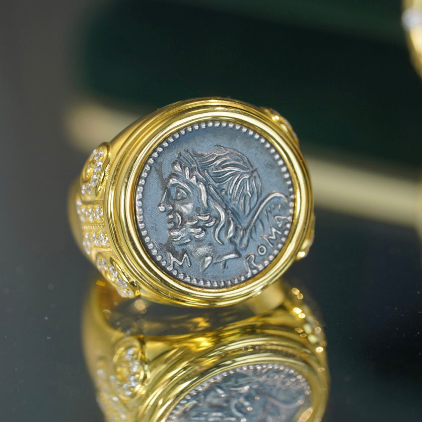 Roman Coin Heracles Ring 6337