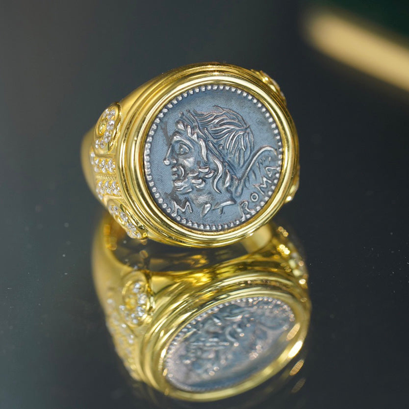Roman Coin Heracles Ring 6337