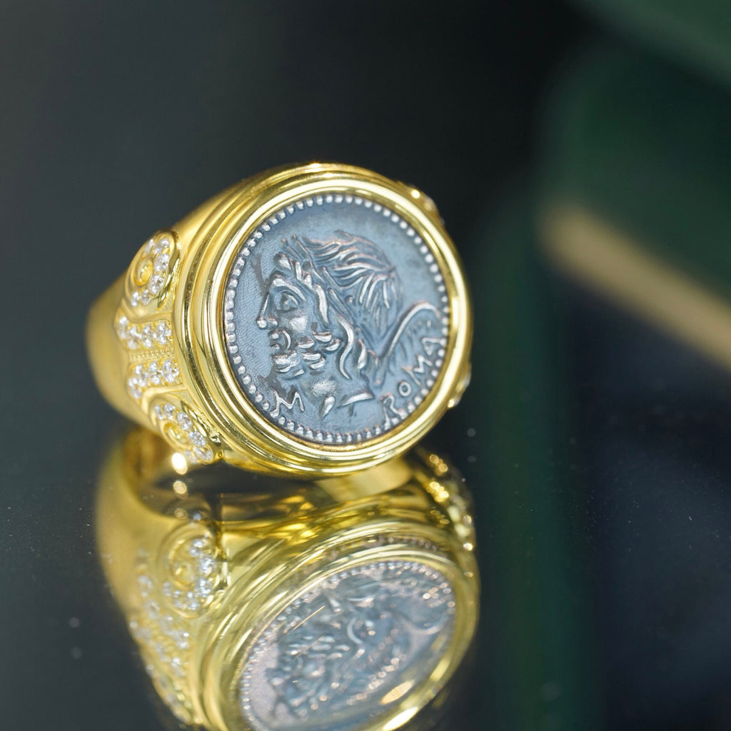 Roman Coin Heracles Ring 6337