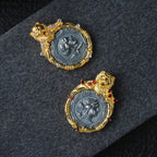 Lion Frame Roman Coin Pendant 6339