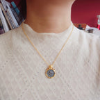 Lion Frame Roman Coin Pendant 6339