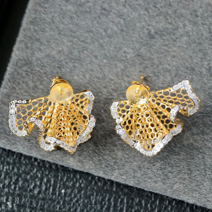Honeycomb Earrings Casting 6343