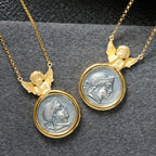 Greek Coin Angel Pendant 6352