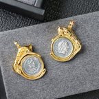 Roman Coin Leopard Pendant 6353