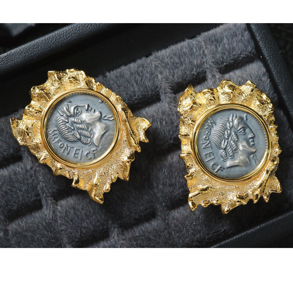 Roman Coin Chunky Pin Pendant 6354