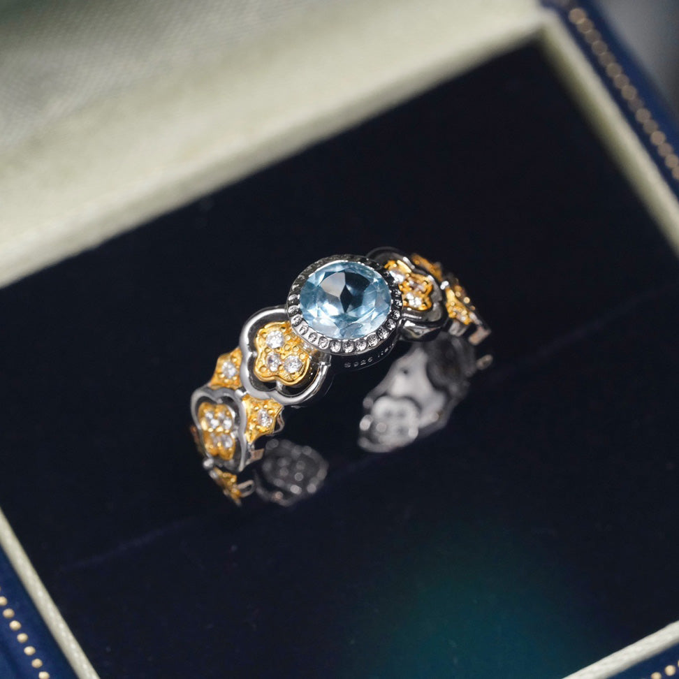 Topaz Floral Ring 6362