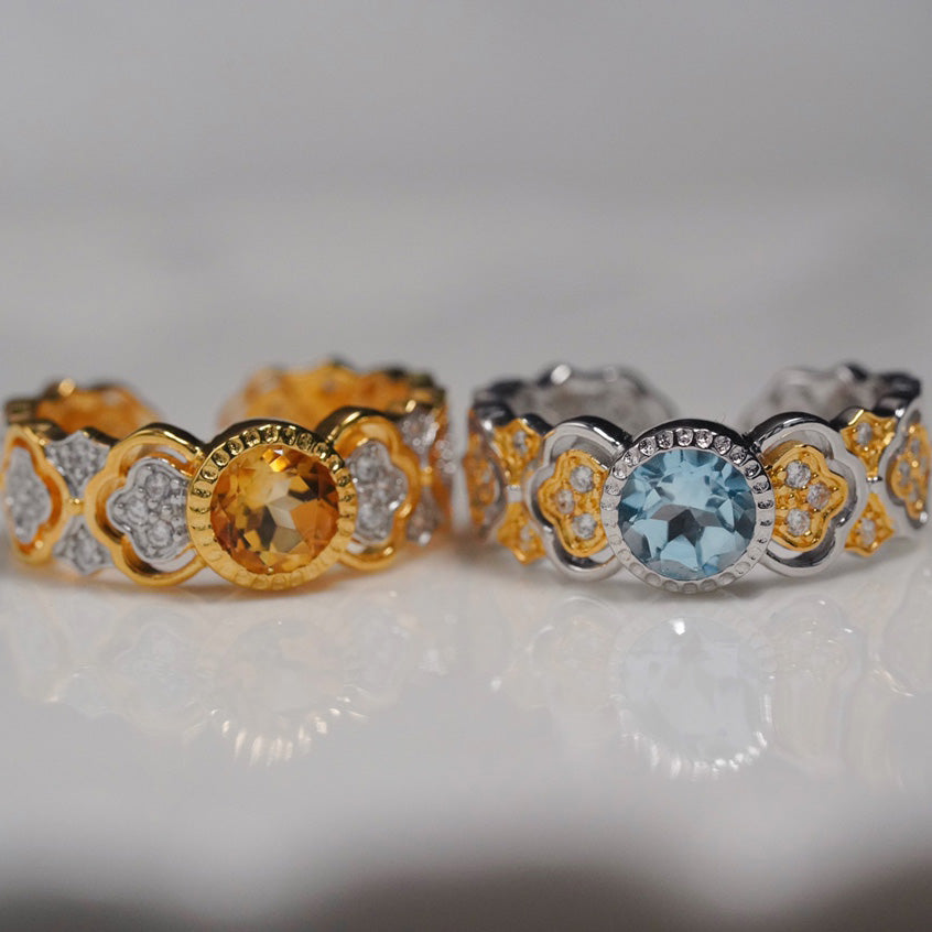 Topaz Floral Ring 6362