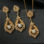 Floral Filigree Pearl Earrings 6367